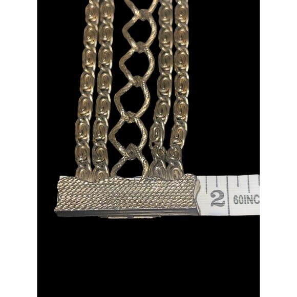 Vintage Bracelet Julio Marsella 5 Chain Signed Bracelet "Jules by Julio" Rare - Picture 6 of 7